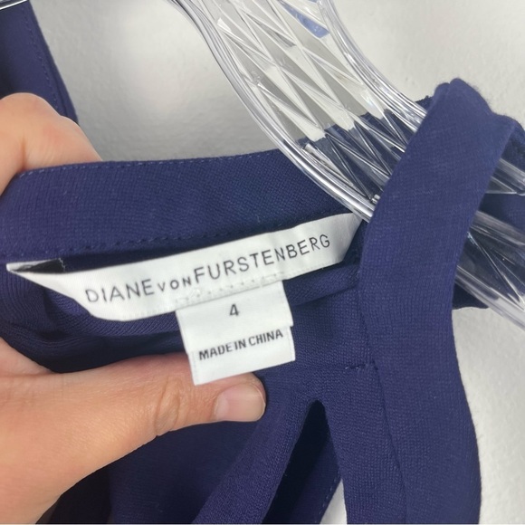 Diane Von Furstenberg DVF Amy Sheath Dress in Purple Haze Women’s Size 4‎ - Picture 9 of 13